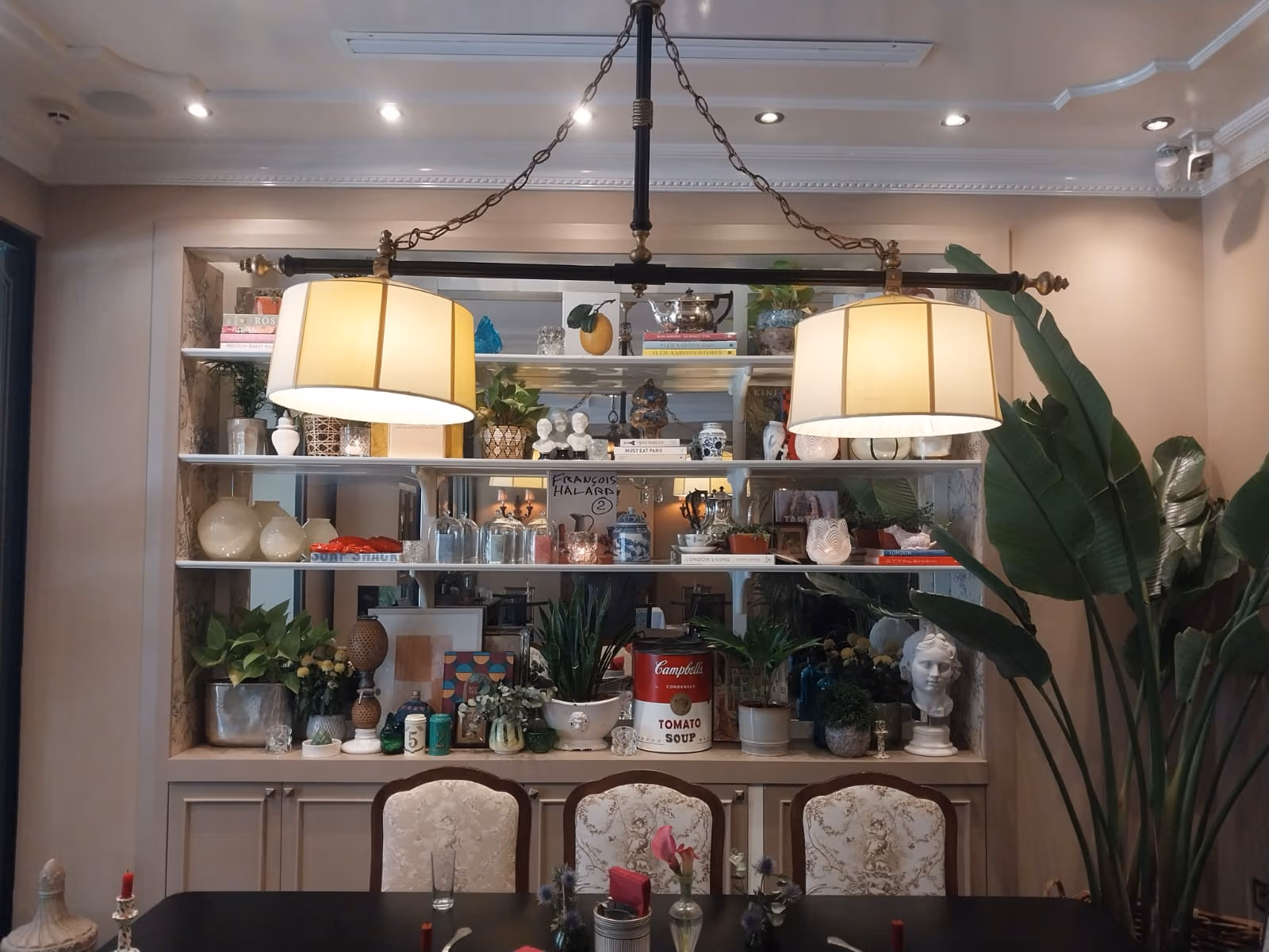 Eklektik Yemek Odası Aydınlatma Tasarımı