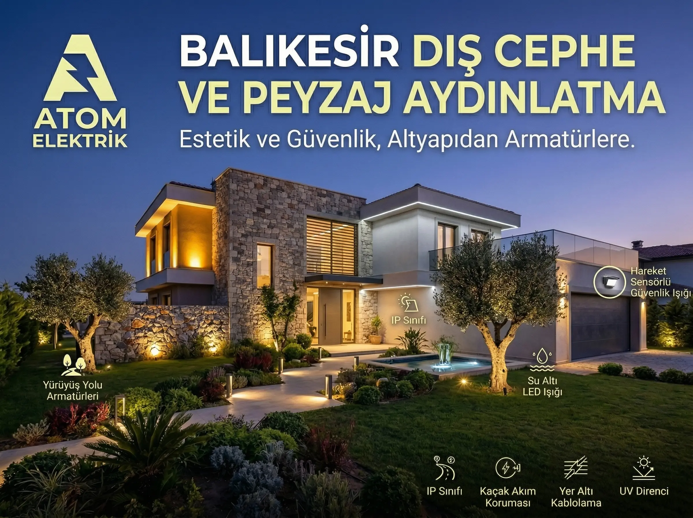 Balıkesir Dış Cephe Aydınlatması: Modern Tasarım ve Doğru Elektrik