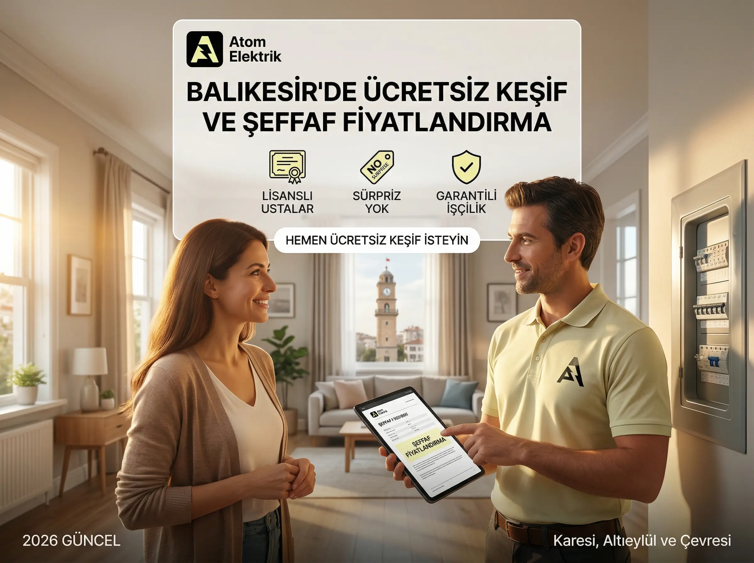 Balıkesir Elektrikçi Fiyatları 2026: Güncel Ücret Rehberi